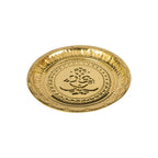 Spillbox Gold-Toned Brass Ganesha Thali Pooja Essential