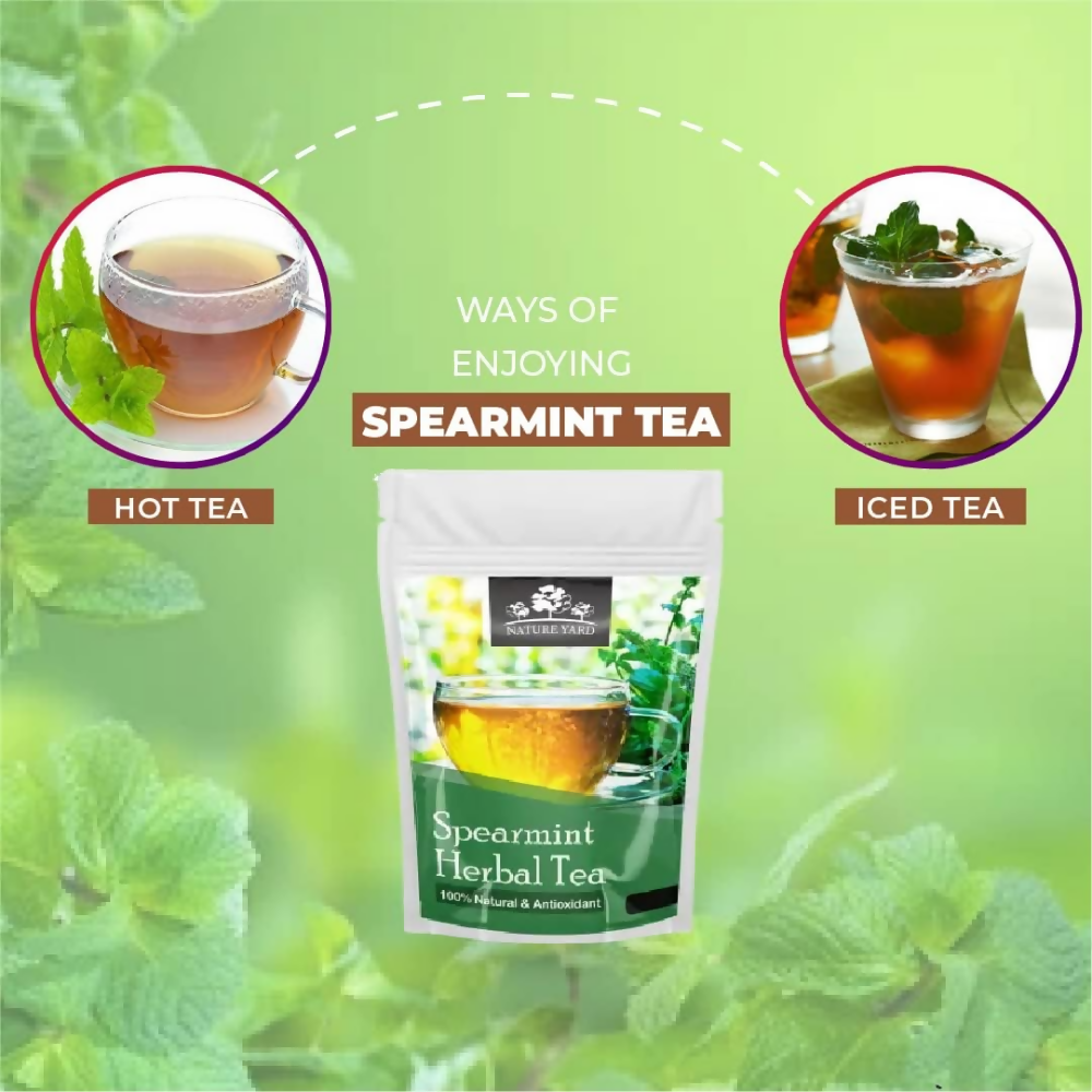 Nature Yard Pure Organic Spearmint Herbal Tea Leaves - Distacart