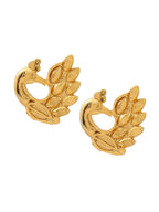 Ruby Raang Gold Peacock Earrings - Distacart