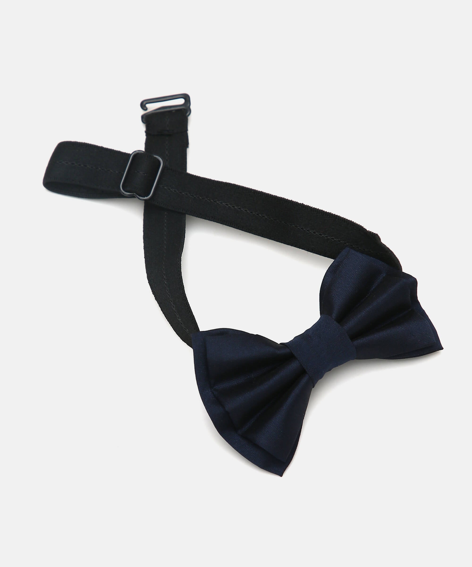 Manet Boys Solid Double Layer Bow - Navy