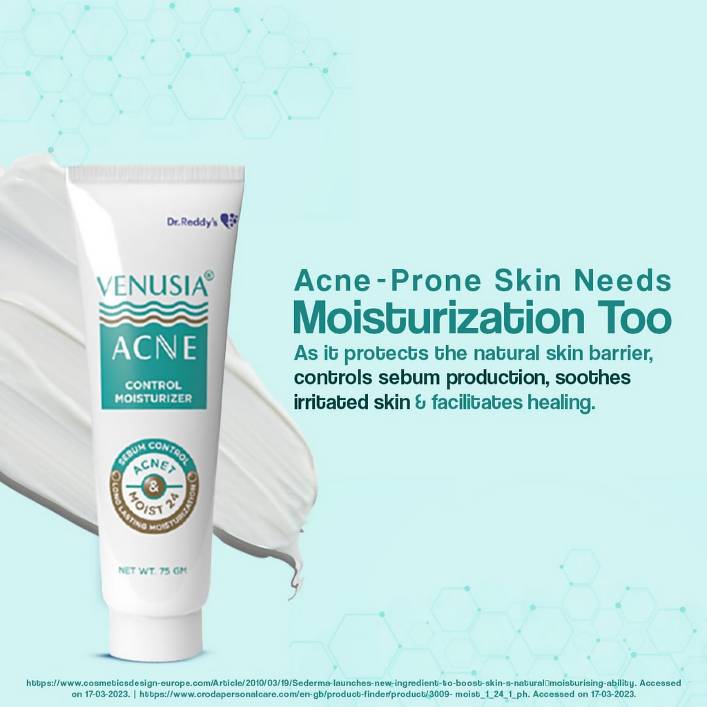 Venusia Acne Control Moisturizer For Oily & Acne Prone Skin - Distacart