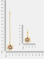 Ruby Raang Finest Gold Kundan Earrings With A Maang Tikka - Distacart