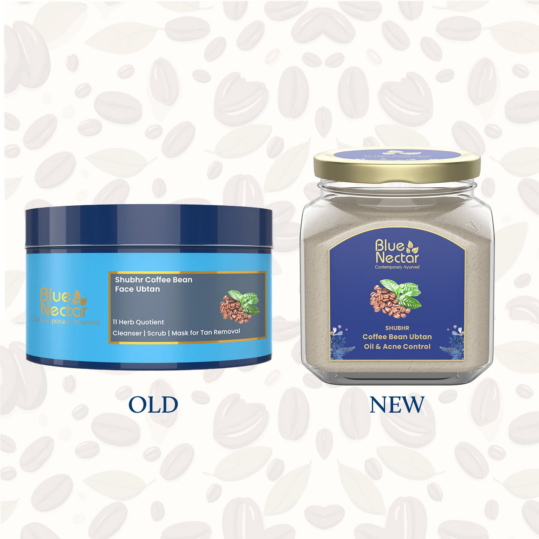 Blue Nectar Coffee Bean Ubtan Face Pack