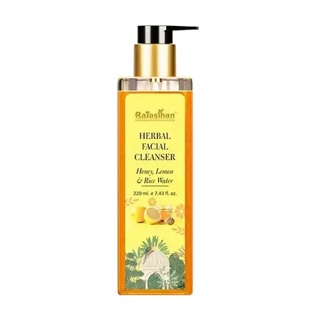 Rajasthan Herbals Herbal Facial Cleanser with Honey, Lemon & Rice Water