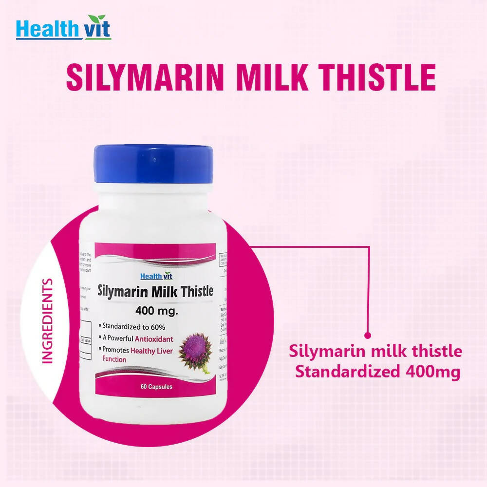 Healthvit Silymarin Milk Thistle Capsules - Distacart