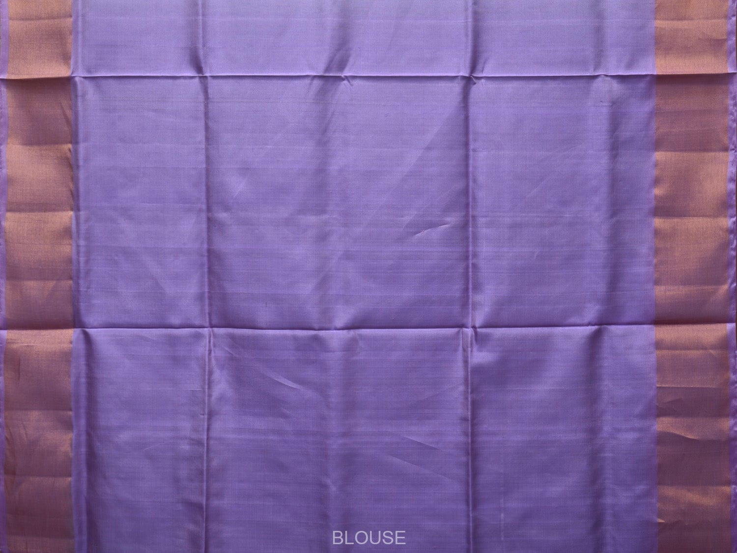 Light Green and Lavender Uppada Silk Handloom Plain Saree with Contrast Pallu Design - Global Threads
