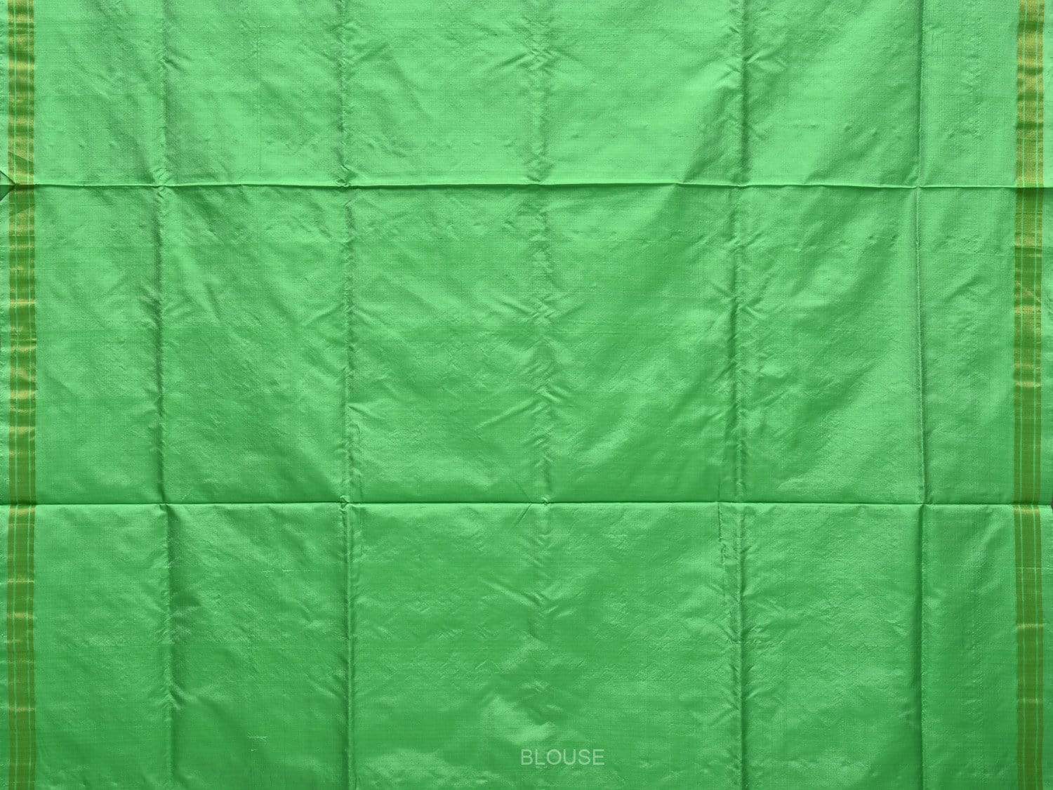 Light Green Uppada Silk Handloom Saree with Karpur Pallu Design - Global Threads