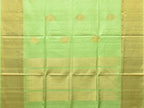 Light Green Uppada Silk Handloom Saree with Nilamabri Buta Design - Global Threads