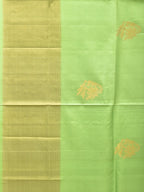 Light Green Uppada Silk Handloom Saree with Nilamabri Buta Design - Global Threads