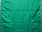 Light Green Uppada Silk Handloom Saree with Peacocks Border and Floral Pallu Design - Global Threads