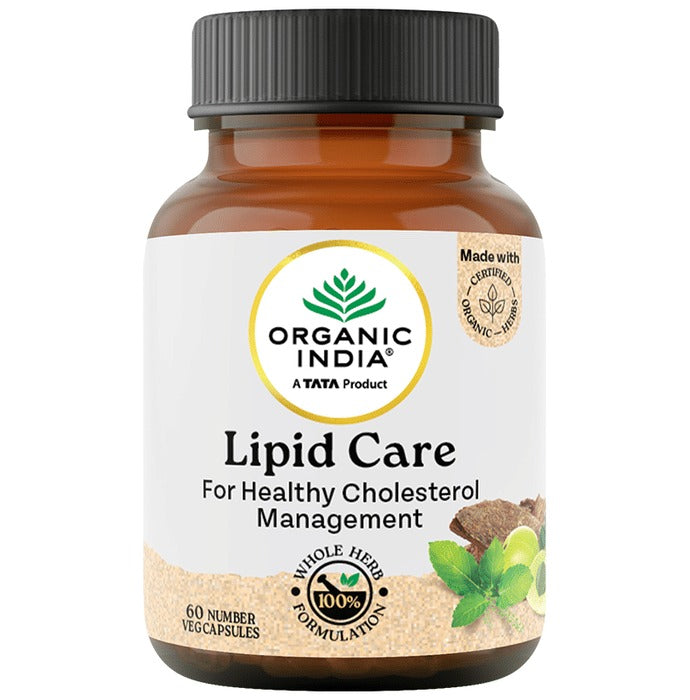Organic India Lipid care - 60 Capsules Bottle - Distacart