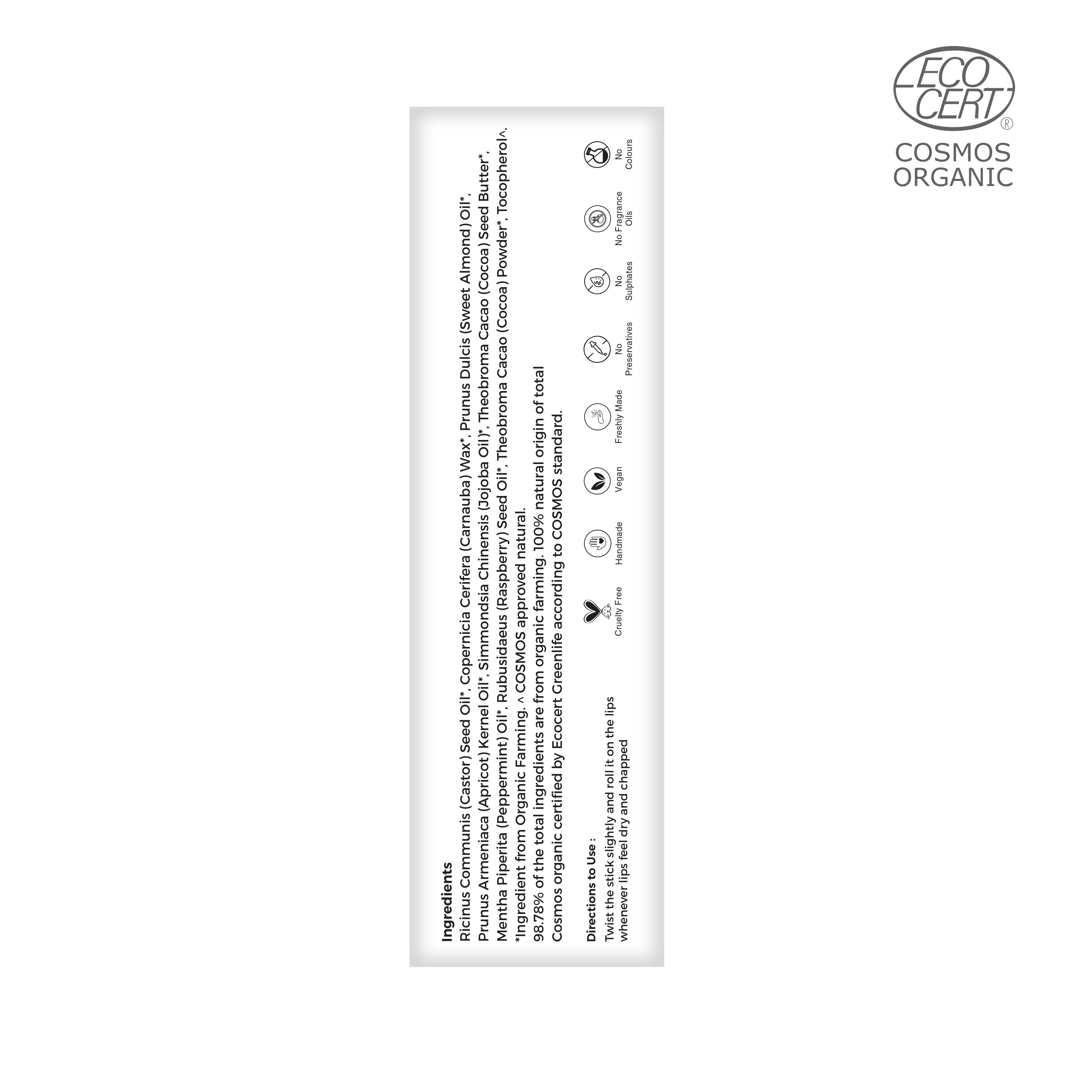 Juicy Chemistry Peppermint & Chocolate Organic Lip Balm