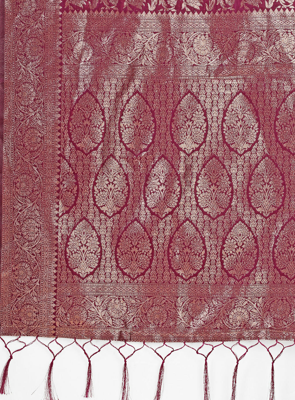 Shree Shyam Fashion Lichi Silk Purple Saree - Distacart