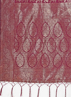 Shree Shyam Fashion Lichi Silk Purple Saree - Distacart