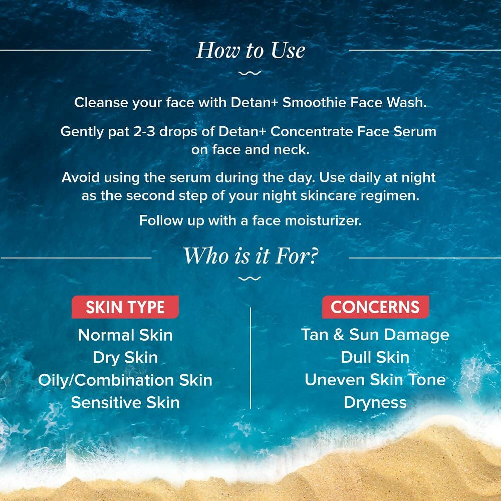 Aqualogica Detan+ Concentrate Face Serum With Cherry Tomato, Glycolic Acid & Hyaluronic Acid