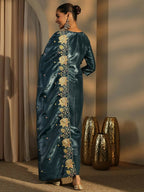 Teeya Creation Teal Color Barsana Silk Pakistani Style Salwar Suit