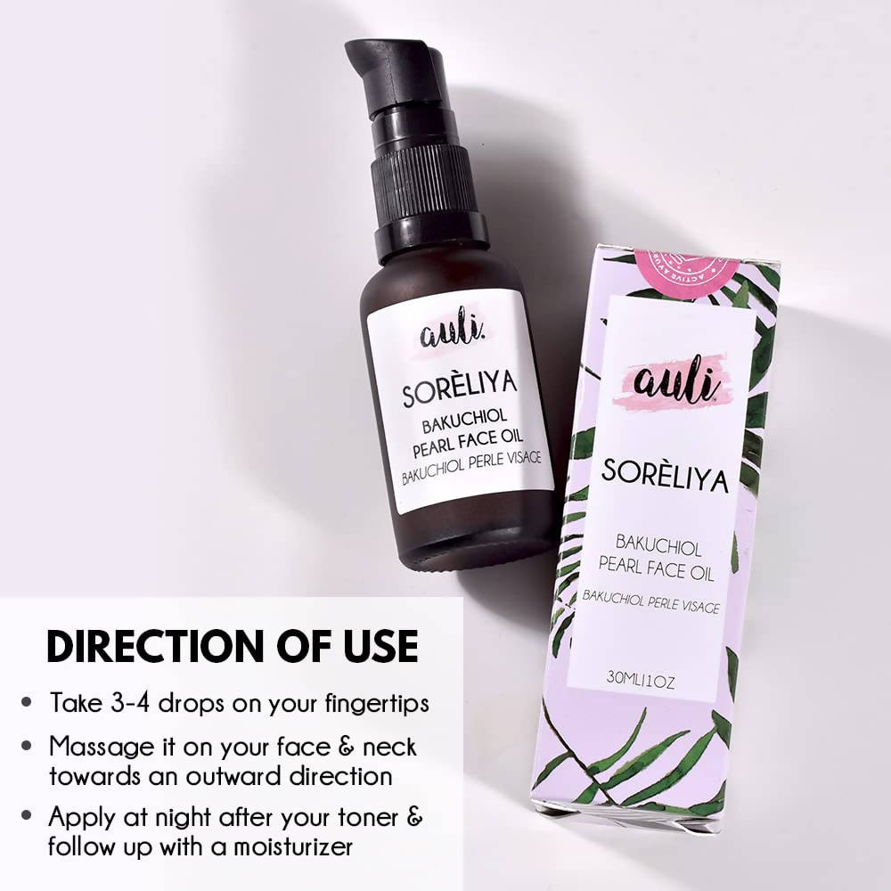 Auli Soreliya Bakuchiol Pearl Anti-Ageing Face Oil