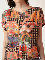 Myshka Women's Multi Printed Top