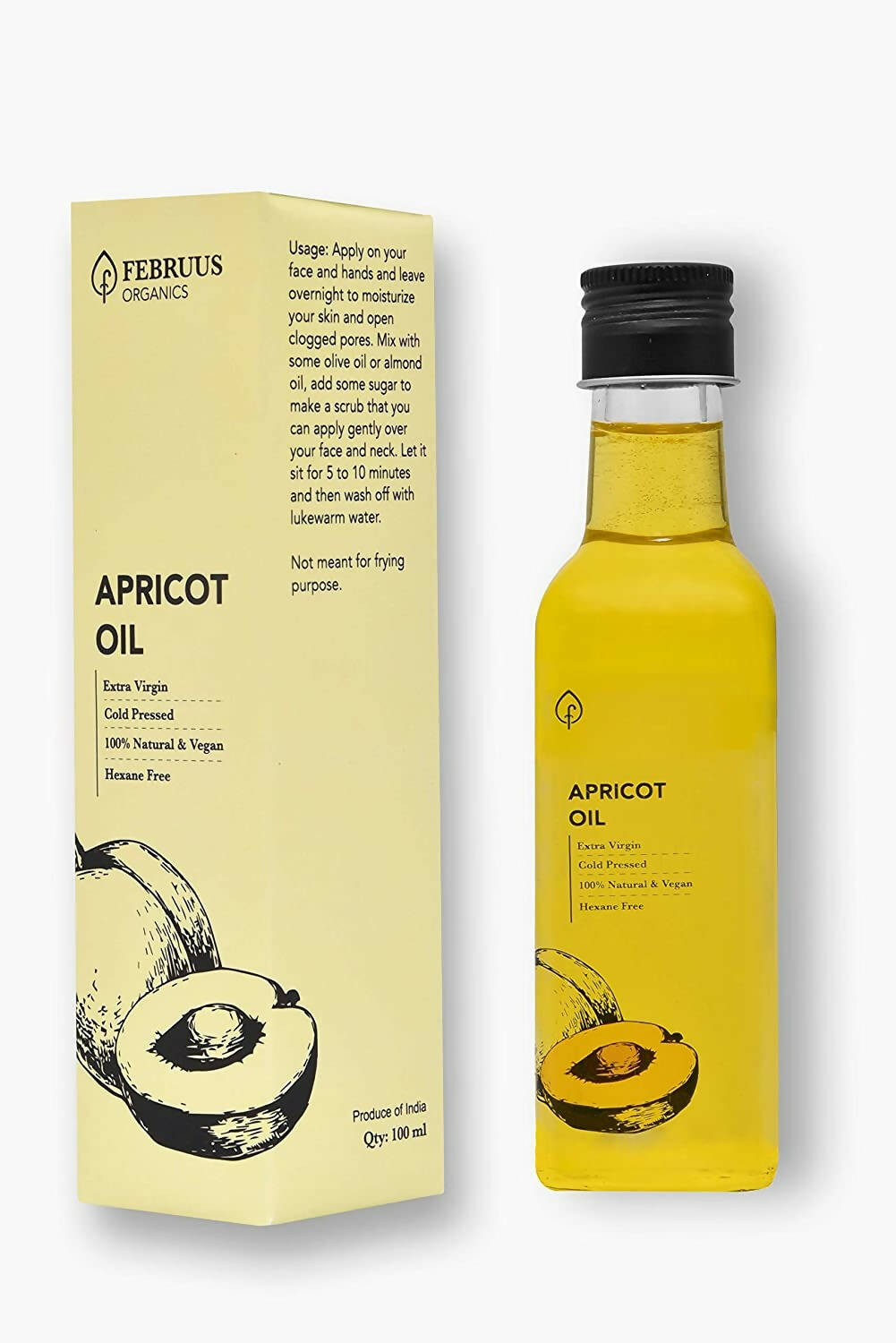 Februus Organics Cold Pressed Apricot Oil