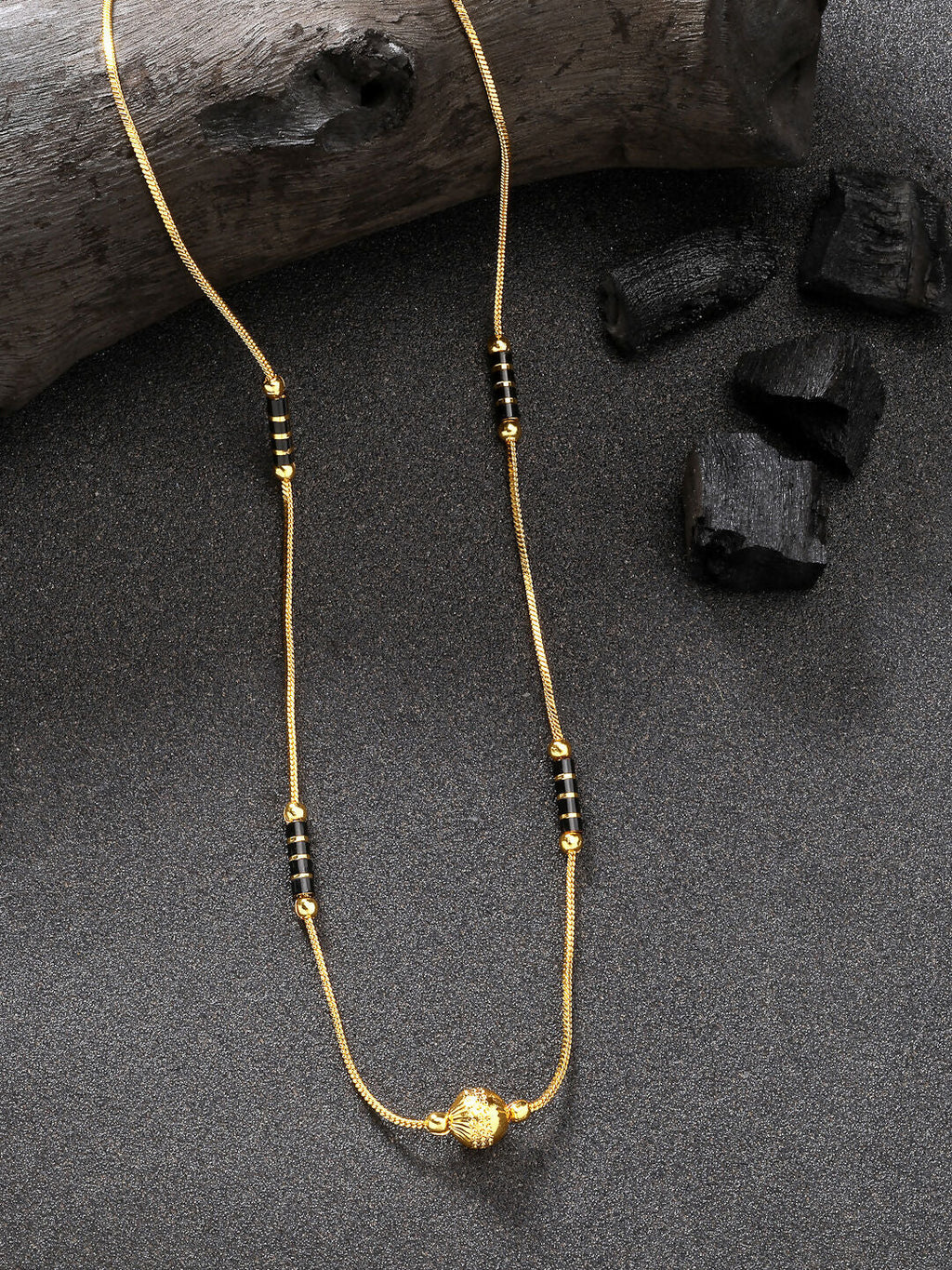 NVR Women's Gold-Polished Mangalsutra - Distacart