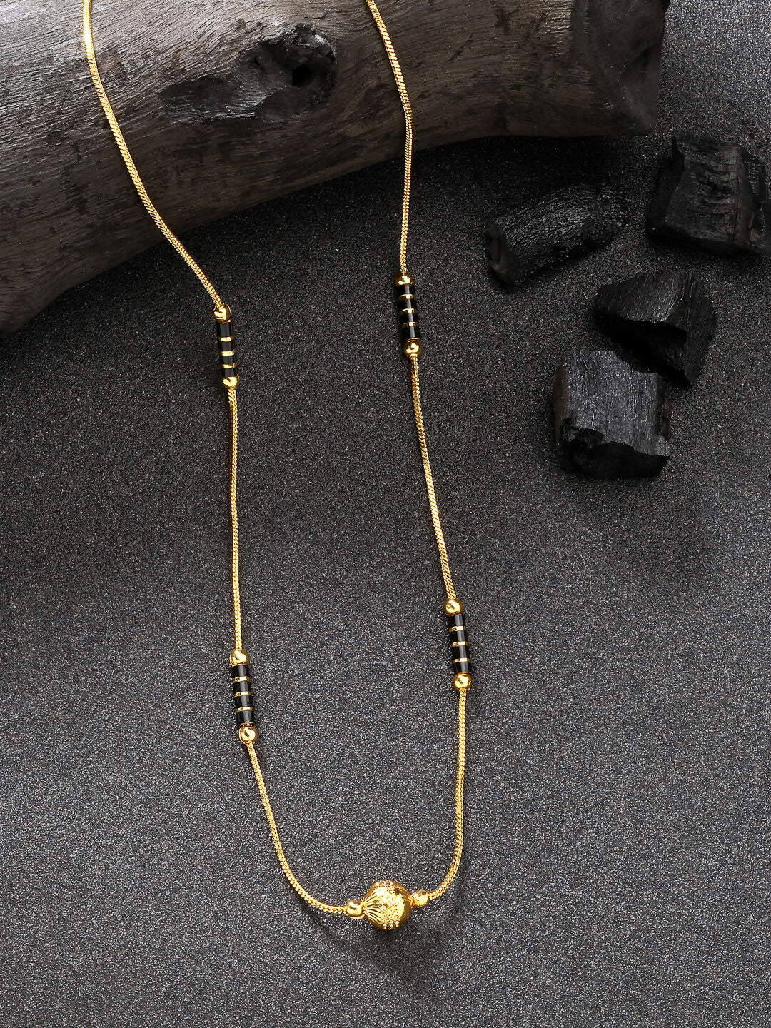 NVR Women's Gold-Polished Mangalsutra - Distacart