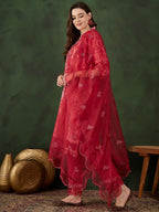 Sangria Printed Kurta & Trouser With Dupatta