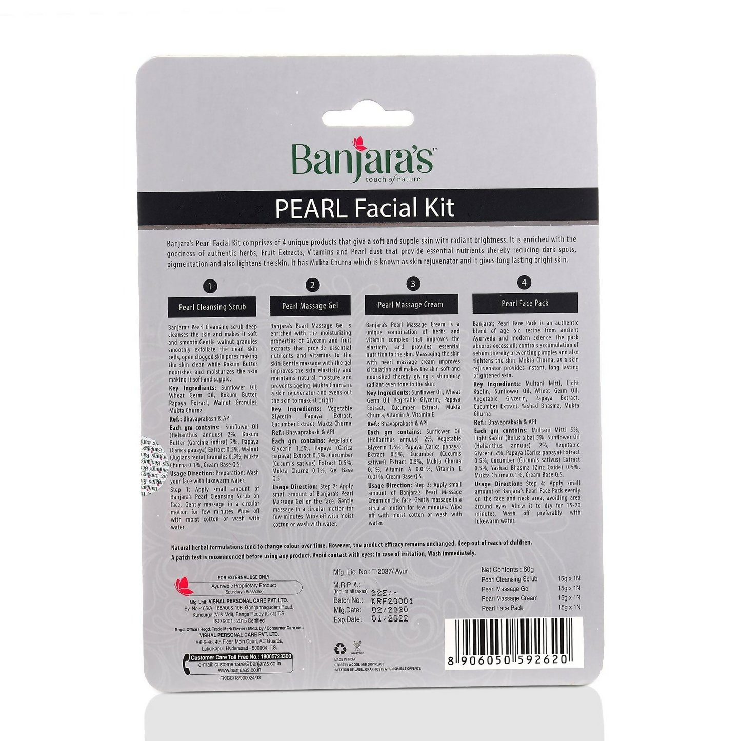 Banjara's Pearl Facial Kit