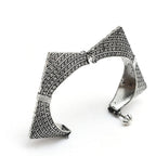 Mominos Fashion Kamal Johar Oxidised German Silver-Plated Handcraft Bracelet