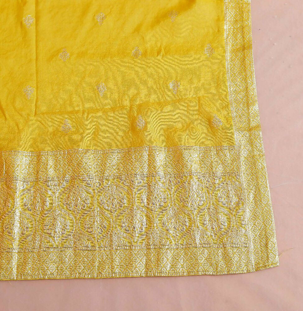 Miravan Womens Muslin Yellow Kurta And Palazzo With Dupatta Set - Distacart
