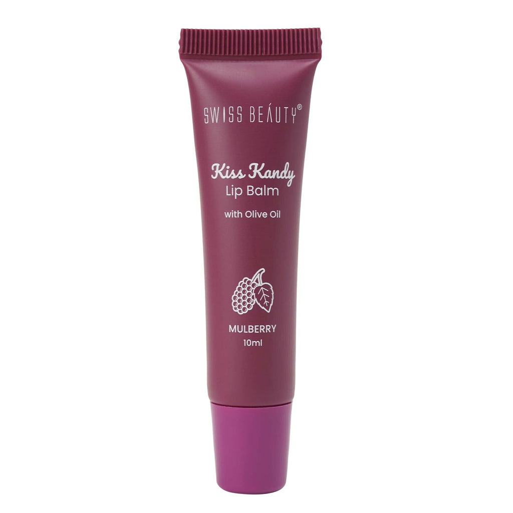 Swiss Beauty Kiss Kandy Lip Balm with Olive Oil - Mulberry