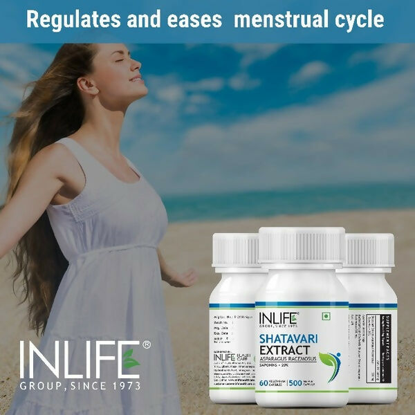 Inlife Shatavari Extract 500MG Capsules - Distacart