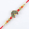 Beautiful Peacock Ethnic Rakhi & Cadbury Temptations - Distacart
