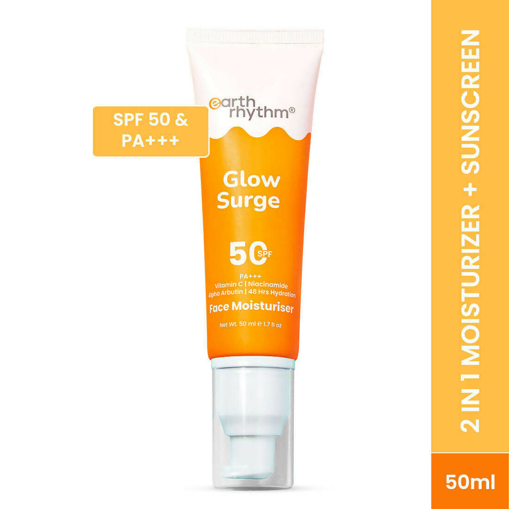 Earth Rhythm Glow Surge 2 - In - 1 Serum Sunscreen & Face Moisturizer With SPF 50++++, Vitamin C