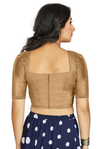 Aastha Fashion Women's Beige Art Silk Designer Traditional Readymade Blouse