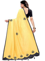 Vamika Designer Yellow Georgette Saree (TSUNAMI YELLOW )