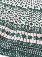 Jyoti Fashion Teal Green & Cream 3mm with Thread Embroidery Georgette Lehenga Choli with Dupatta