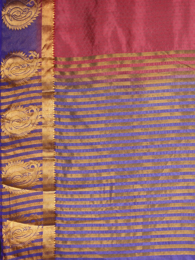 Kalamandir Woven Design Pink Pashmina Saree