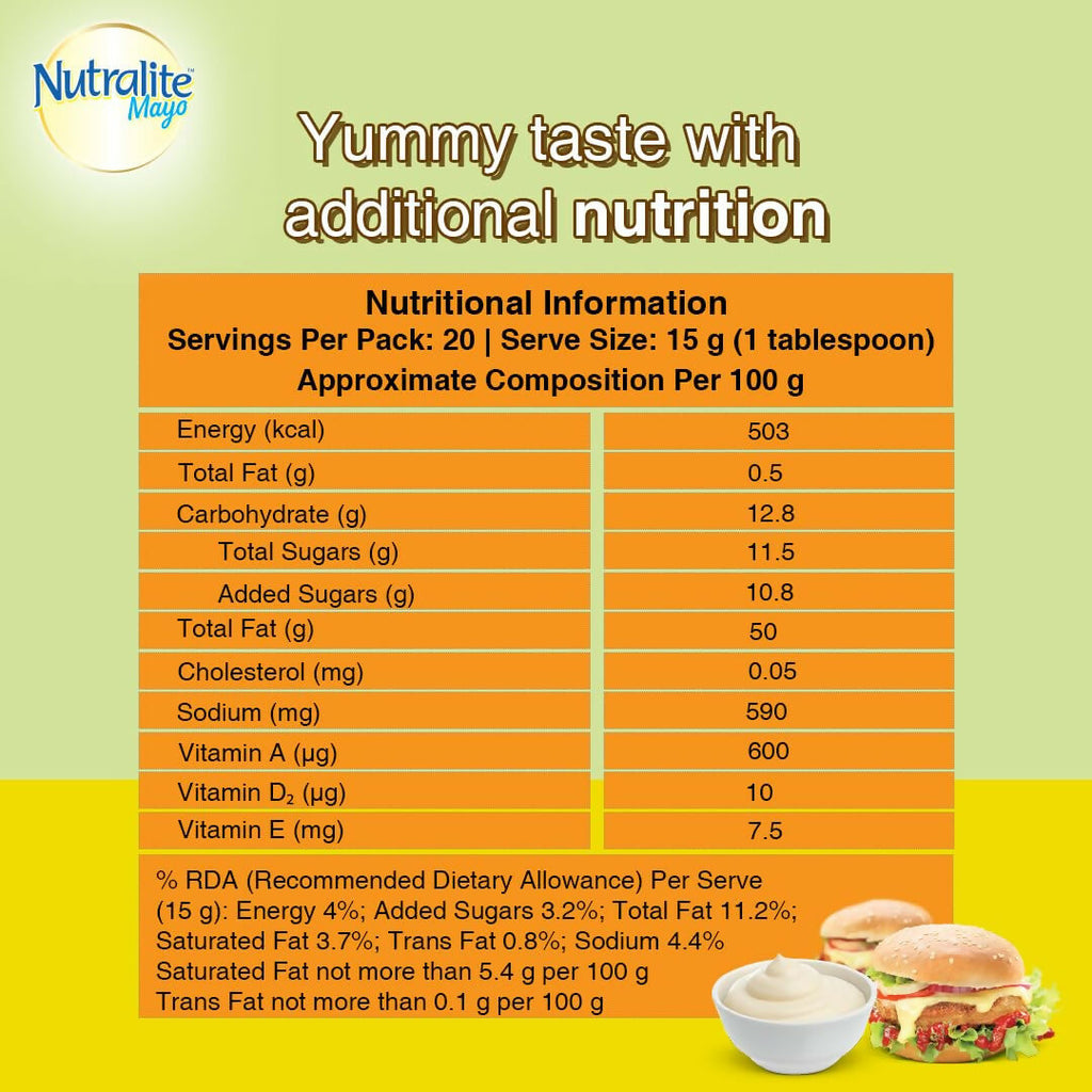 Nutralite Veg Mayo|Eggless Mayonnaise
