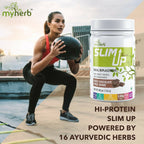Myherb Slim Up Meal Replacement Shake With 16 Natural Herbal Blend For Men & Women - Chocolate Milk Shake - Distacart