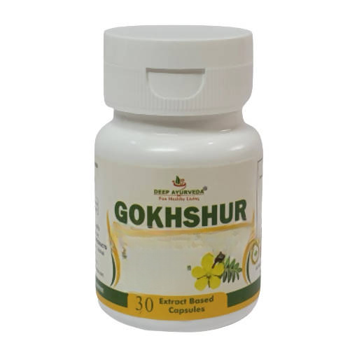 Deep Ayurveda Gokshur 500mg Veg Capsules - Distacart