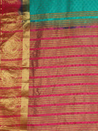 Kalamandir Floral Green Pashmina Saree