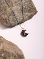 Women's Silver-Toned Purple Silver-Plated Handcrafted Chain - Ruby Raang - Distacart