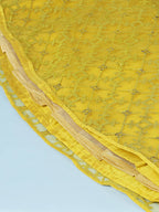 House of Panchhi Mustard Net Sequinse Work Lehenga & Blouse, Dupatta