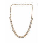 Kundan and Daimond Neckpiece (Gold) - Ruby Raang