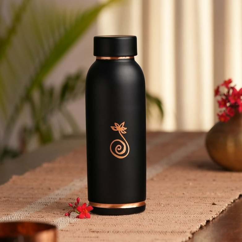 Isha Life Compact Copper Water Bottle (Coated) -700 ml - Distacart