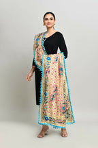 Joban Fashion Multi Color Cotton Embroidery Work Phulkari Dupatta