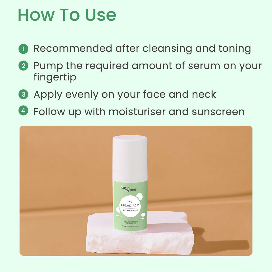 Earth Rhythm 10% Azelaic Acid Acne Control Face Serum