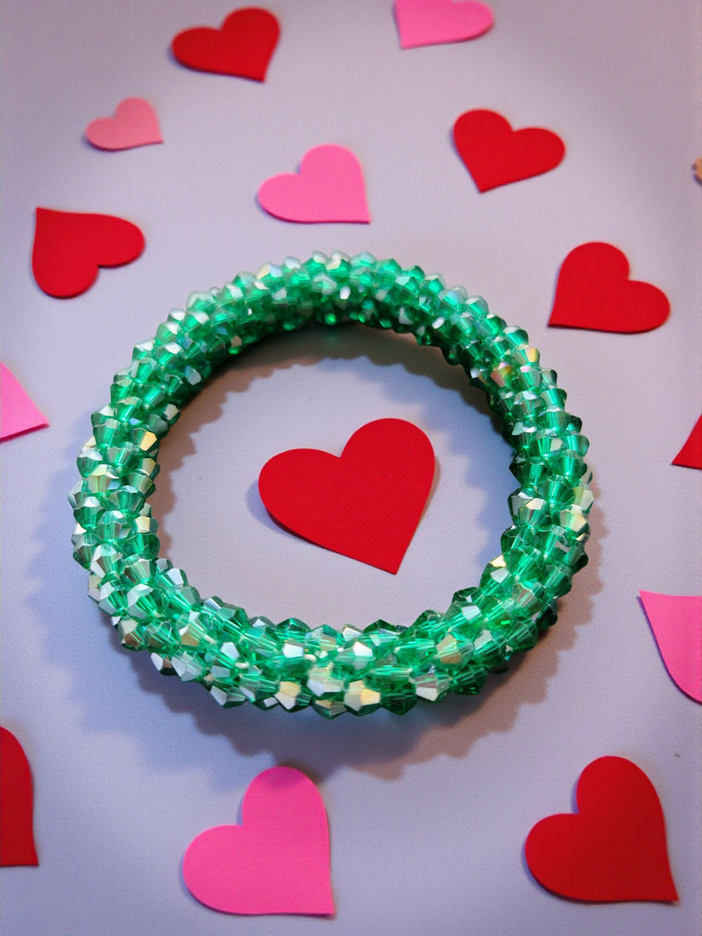 Inhanns Unisex Crystal Bloom – Adjustable Crystal Bead Bracelets - Sea Green - Distacart