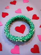 Inhanns Unisex Crystal Bloom – Adjustable Crystal Bead Bracelets - Sea Green - Distacart