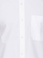 Ramraj Cotton Mens Full Sleeve Formal Poly Cotton White Shirt